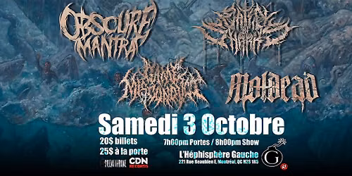 OBSCURE MANTRA + EATEN BY SHARKS + GAME MISCONDVCT + MOLDEAD