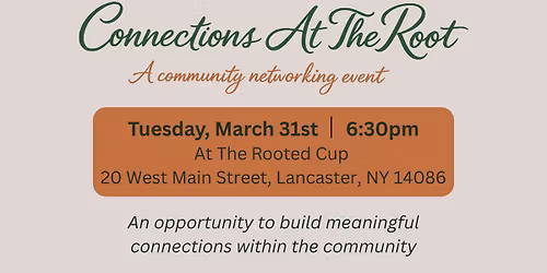 Connections At The Root: A community networking event 