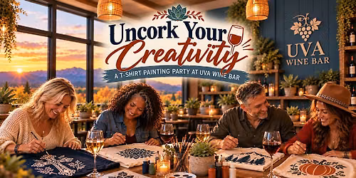 Uncork Your Creativity: A T-Shirt Painting Party at UVA Wine Bar