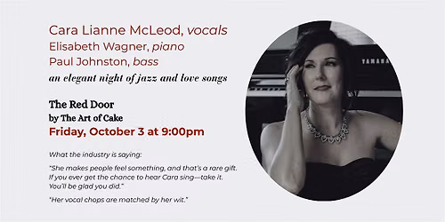 Cara Lianne McLeod trio at The Red Door