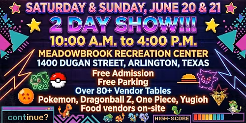 Arlington Card Show June 20 & June 21