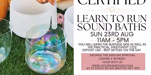 Certified Sound Healing Practitioner - 23rd Aug