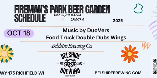 Fireman's Park Beer Garden Richfield Wisconsin