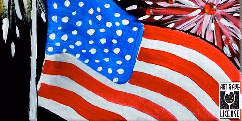 Paint Along: Fireworks - Class Fee for Paint & Sip Style Class