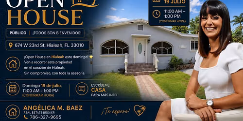 \ud83c\udfe1 Open House P\u00fablico | 674 W 23rd St, Hialeah