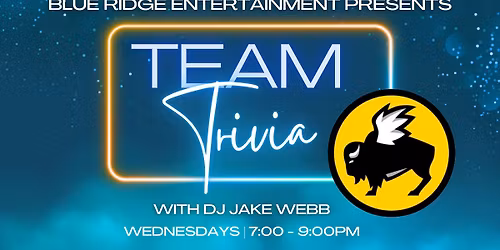 TEAM TRIVIA Wednesdays w\/ DJ Jake Webb at Buffalo Wild Wings Valley View!!