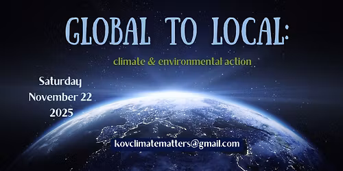 LOCAL "CLIMATEERS" SOCIAL: BELLS, MUSIC, POTLUCK, GOOD CONVO's 