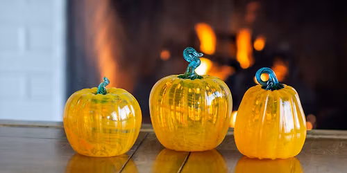 glassybaby pumpkin glassblowing