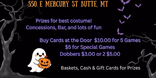 Butte Central Halloween Bingo