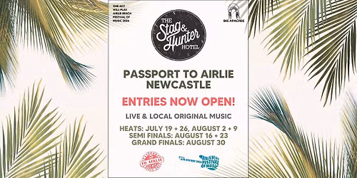 Passport to Airlie Newcastle 2026