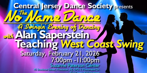 No Name Dance: Alan & Mary Teaches West Coast Swing at the UUC of Princeton