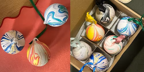 Christmas Bauble Marbling Workshop