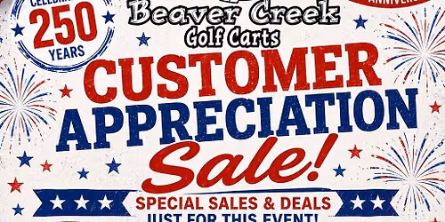 Customer Appreciation Sale!