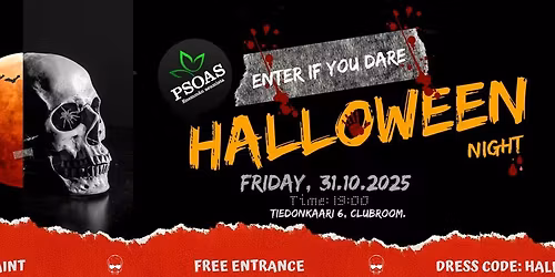 PSOAS Halloween Night 31.10