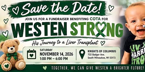 Join us for a fundraiser benefiting COTA for Westen Strong!