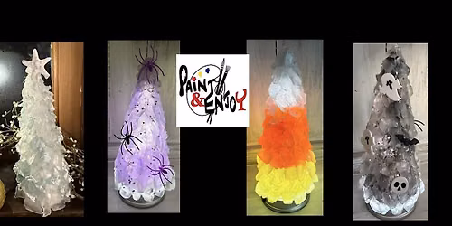 Paint and Enjoy \u201dSpooky or Traditional Sea Glass Tree\u201c at Balla Cloiche