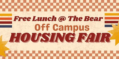Off Campus Housing Fair - Free Lunch at the Bear