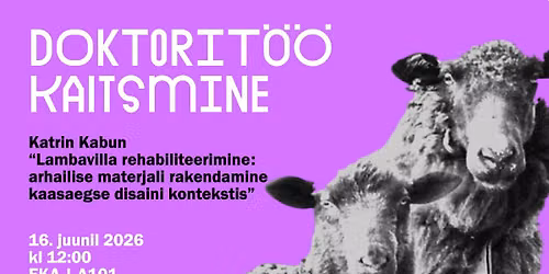 Katrin Kabuni doktorit\u00f6\u00f6 kaitsmine
