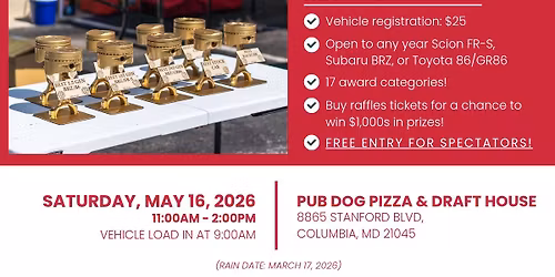 The Annual Mid-Atlantic 86 Club Car Show - 2026