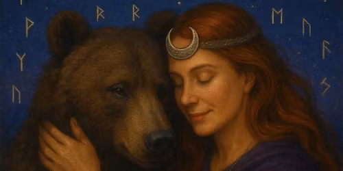 Drum Birthing Ceremony with Artio\u2019s cauldron