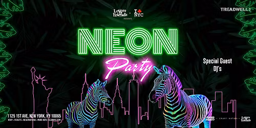 01\/31 NEON GLOW IN THE DARK Dance Party @ Treadwell park -Games & Cocktails