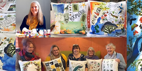 Collage to Cushion - cushion design and printing workshop