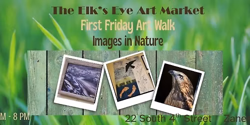 Images in Nature- First Friday Art Walk at The Elk\u2019s Eye Art Market 