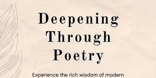 Deepening Through Poetry