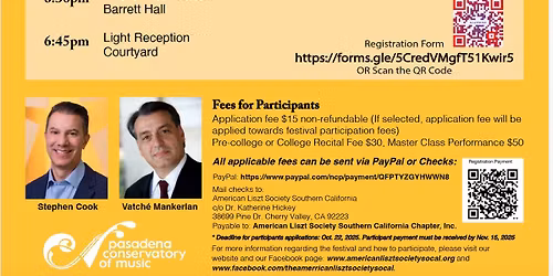 2025 American Liszt Society - Southern California Chapter\u2019s Biennial Mini-Festival