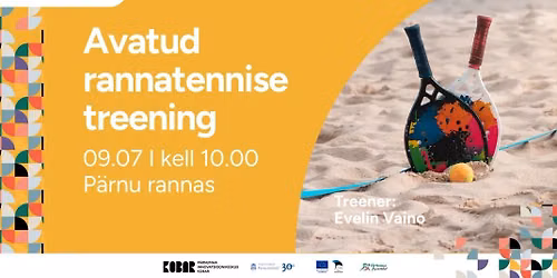 Tasuta avatud rannatennise treening 9. juuli
