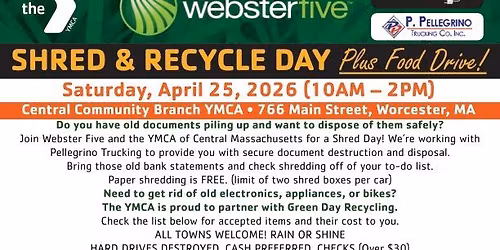 YMCA Shred and Recycle Day \u267b\ufe0f