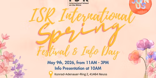 ISR International Spring Festival & Info Day 2026