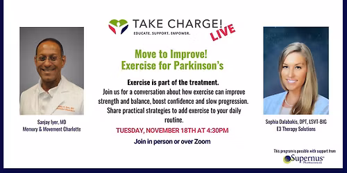 Take Charge Live - Move to Improve: Exercise for Parkinson\u2019s