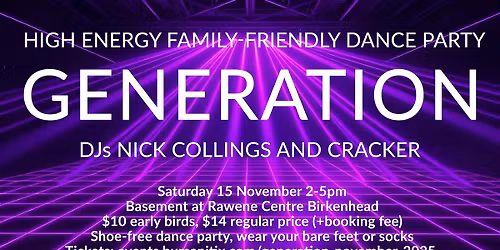 GENERATION FAMILY-FRIENDLY DANCE PARTY