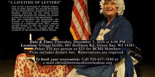Brown County Historical Society - A Lifetime of Letters