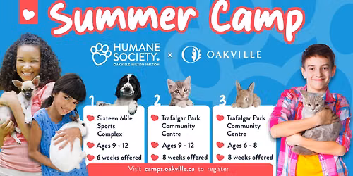 Summer Camp Ages 9-12 at Trafalgar Park Community Centre