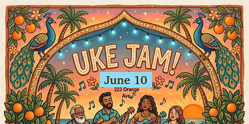 UKELELE JAM & Acoustic Circle, Percussion Circle- JOIN IN OR LISTEN & ENJOY