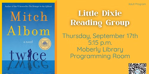 Little Dixie Reading Group - "Twice" by Mitch Albom