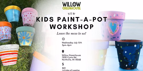 Kids Paint-a-Pot Workshop