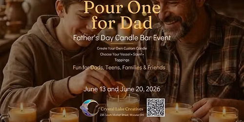 "Pour One for Dad" candle bar