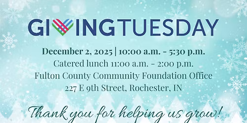 Giving Tuesday with the Fulton County Community Foundation