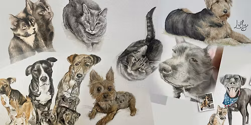 Paint Your Pet  Watercolor Workshop at Krogh\u2019s | Pink Sky Designs