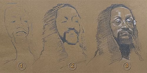Live Portrait Demo with "Touches of Gray" Exhibition Artist
