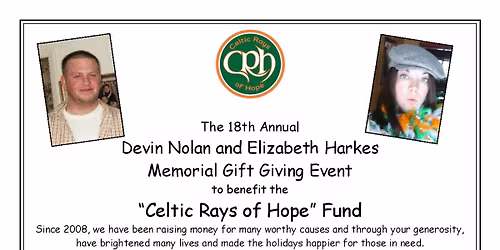 18th Annual Celtic Rays of Hope Benefit