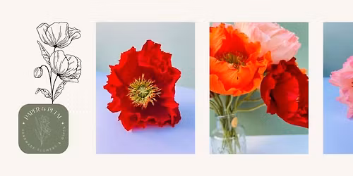 Crepe Paper Icelandic Poppy Workshop