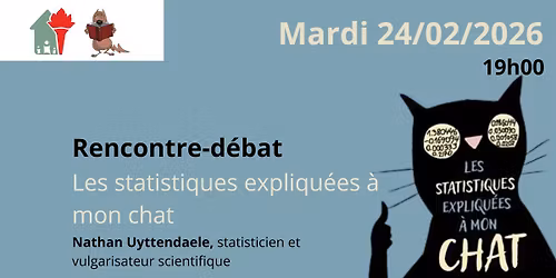 Rencontre-d\u00e9bat "Les statistiques expliqu\u00e9es \u00e0 mon chat"