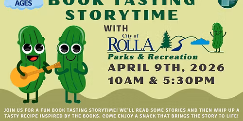 Book Tasting Storytime with Rolla Parks Department