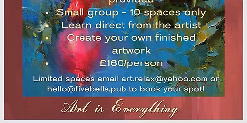 Oil Painting Masterclass with internationally acclaimed artist