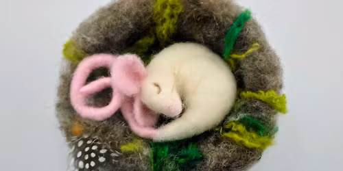 Needle-Felting Workshop: Sleepy Mouse