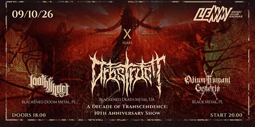 A Decade of Transcendence: ORBSTRUCT, OHG, Loathfinder | Kaunas, Club Lemmy | 09.10.2026
